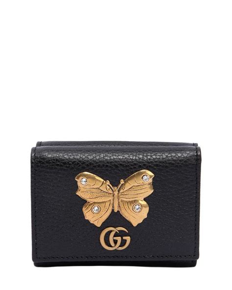 gucci butterfly wallet black|official black Gucci wallet new.